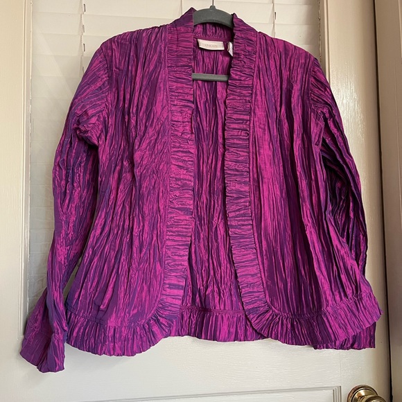 CHICO’S GORGEOUS STRETCHY JACKET BY CHICO’S SIZE 1 - Picture 2 of 10
